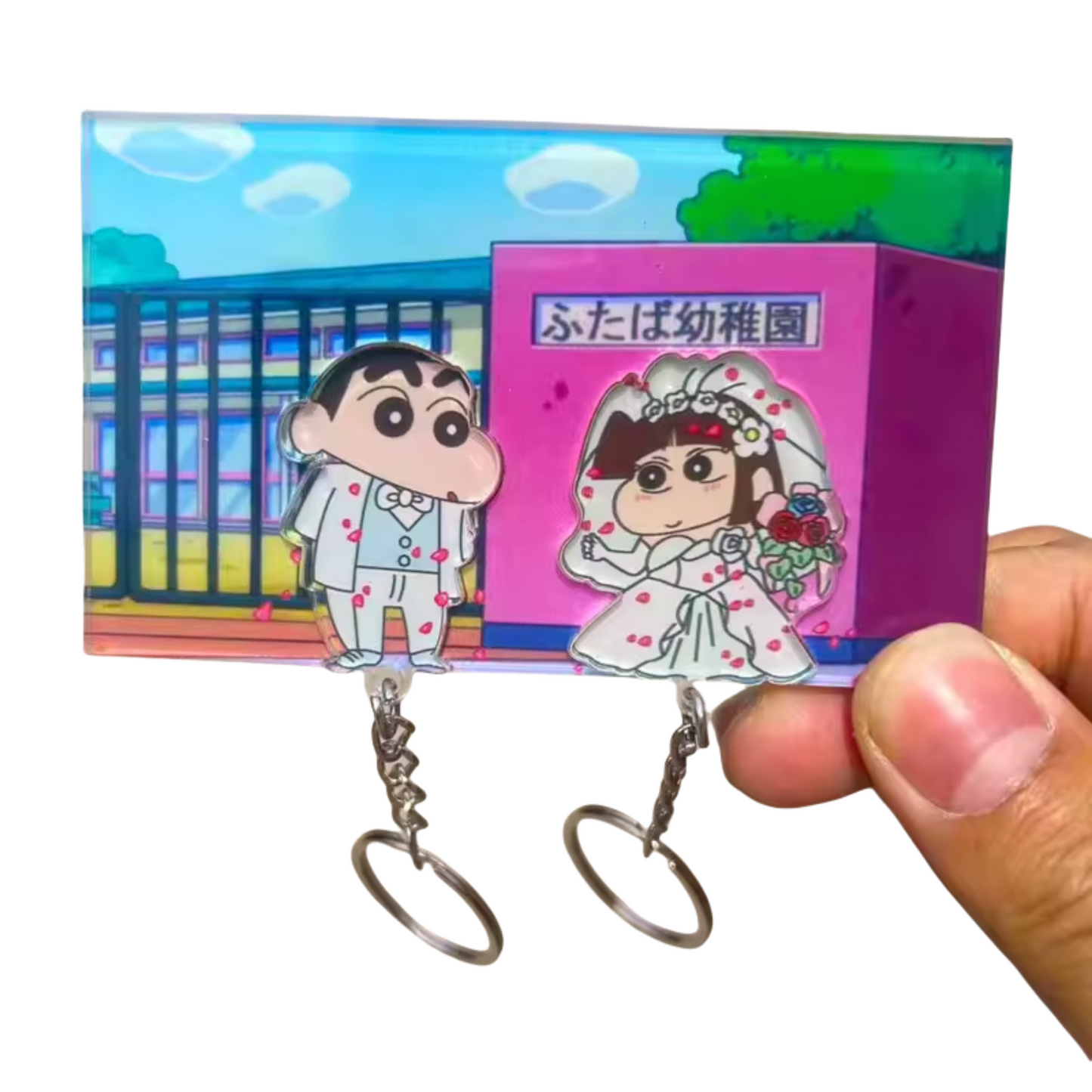 Llavero de Shin Chan y Nevado